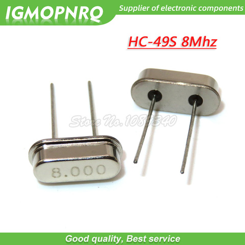 20pcs/lot HC-49S 8M 8MHz DIP Passive Quartz crystal resonator HC-49S New products and ROHS 49s Crystal Oscillator ► Photo 1/1