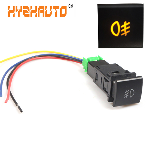 HYZHAUTO 1Pcs 4 Wire Car Front Fog Lights Switch Button For Toyota Camry Corolla Auris 2022 DC12V ► Photo 1/6