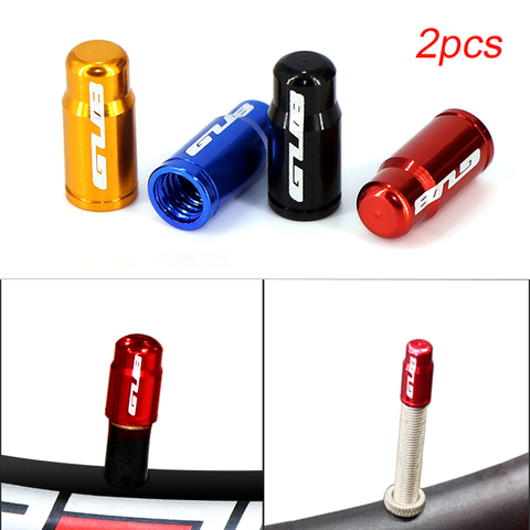 2pc Aluminum Bicycle Tire Valve Cap Ultralight Mountain Road Bike Valve Cap Schrader/Presta Tire Valve Protector MTB Accessories ► Photo 1/6