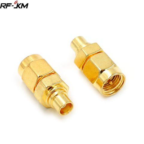 SMA Male to MCX Female Connector RF Coax Coaxial Adapter Copper Gilding ► Photo 1/4