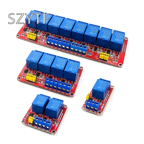 1 2 4 8 Channel 5V 12V Relay Module Board Shield with Optocoupler Support High and Low Level Trigger for Arduino ► Photo 1/5