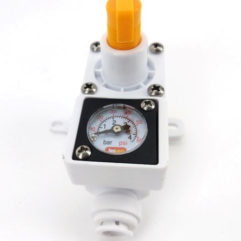 Duotight Inline In Line Regulator - With integrated gauge for water or gas - 8mm (5/16