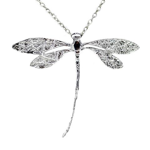 Fashion Women Necklace Dragonfly Pendant Clavicle Chain Necklace Adjustable Jewelry Gift цепь на шею украшения женские ► Photo 1/6