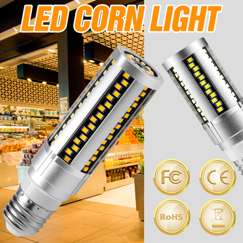 E27 LED Lamp 220V Bulb LED 15W 20W Corn Light 110V High Power Chandelier Candle LED Light Living Room No Flicker Home Lighting ► Photo 1/1