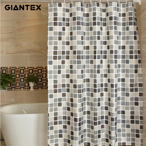 GIANTEX Plaid Bathroom Curtain Waterproof Shower Curtains for Bathroom Cortina Ducha Rideau De Douche Douchegordijn U1269 ► Photo 1/6