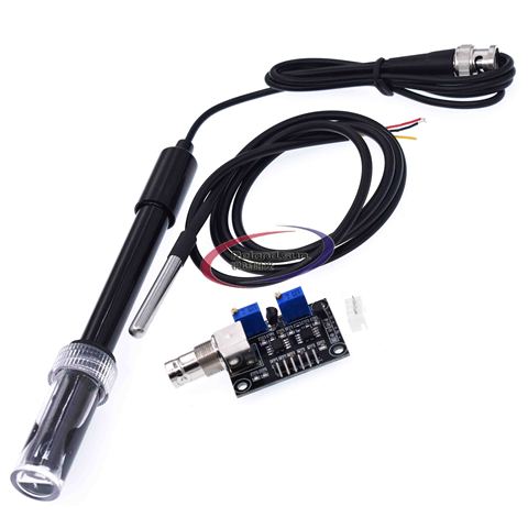 Liquid PH0-14 Value Detect Sensor Module + PH Electrode Probe BNC for Arduino ► Photo 1/3