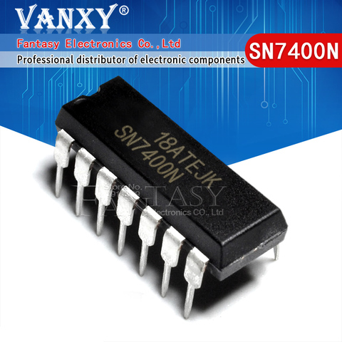 10PCS SN7400N DIP-14  SN7400 DIP 7400N DIP14 ► Photo 1/3