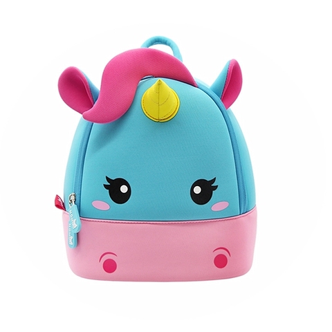 NOHOO School Bags For Girls Boys 3D Cartoon Unicorn Backpack Kindergarten Waterproof Kids Bag 1-6 Years Old Children's Gift ► Photo 1/6