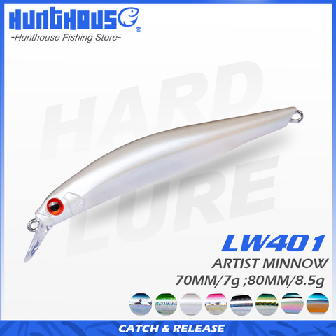Hunthouse tackle new swimbait hard bait fishing lure 70mm 7.5g 80mm 8.5g sinking action 8 colors bass pike perch leurre de peche ► Photo 1/6