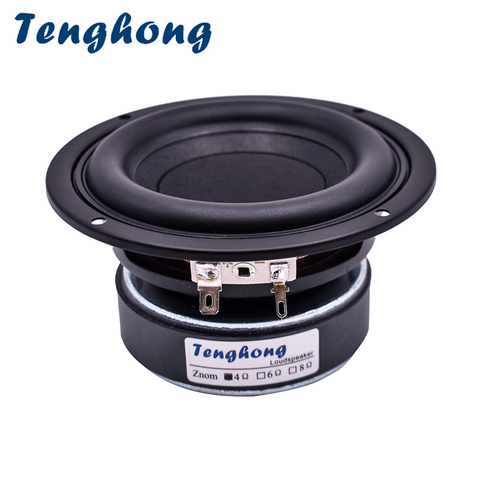 Tenghong 1pcs 4 Inch Subwoofer Speakers 4/8Ohm 40W HIFI Audio Bookshelf Woofer Speaker Unit Deep Bass Loudspeaker Home Theater ► Photo 1/6