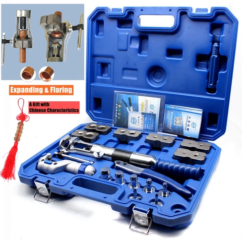 iGeelee Universal 2 in 1 Hydraulic Tube Expander and Flaring Tool Kit for 3/16 1/4 5/16 3/8 1/2 5/8 3/4 7/8 inch Soft HAVE Coppe ► Photo 1/6