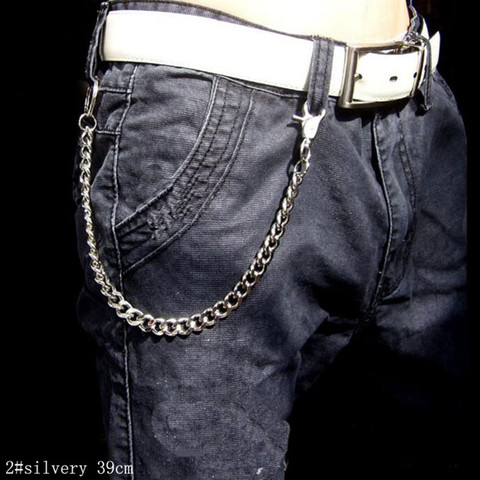 Helisopus Hot Metal Waist Chain Fashion Punk Hip-hop Male Pants Belt Waist Chain Hipster Rock Street dance Clothing Accessories ► Photo 1/6