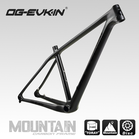 OG-EVKIN CF052 Carbon MTB Bike Frame Disc Brake 29er/27.5 BB92 UD matte Carbon mtb Frameset Bicycle 31.6mm 135xQR 142x12mm Disc ► Photo 1/6