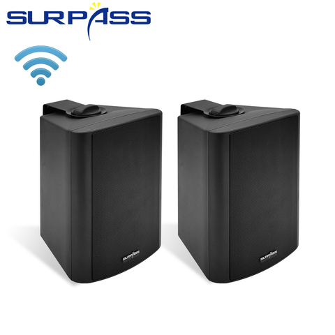 Wireless WiFi Wall Mount Speaker Box Built In D Class Amplifier HiFi Subwoofer Fidelity Stereo CD Sound Audio PA System RJ45 MIC ► Photo 1/1