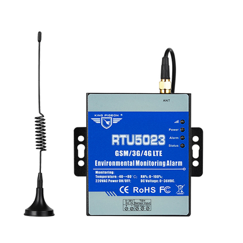 GSM Temperature Humidity Monitoring Alarm Power Failure Remote Monitoring SMS Alarm for Cold Storage Drugstore RTU5023 ► Photo 1/6