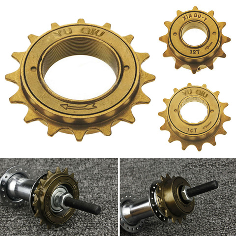 Bike Bicycle Flywheel FreeWheel 1 Single Speed 12T/14T/16T Bike Free Fly Wheel Steel 35mm Metric Thread Flywheel ► Photo 1/6