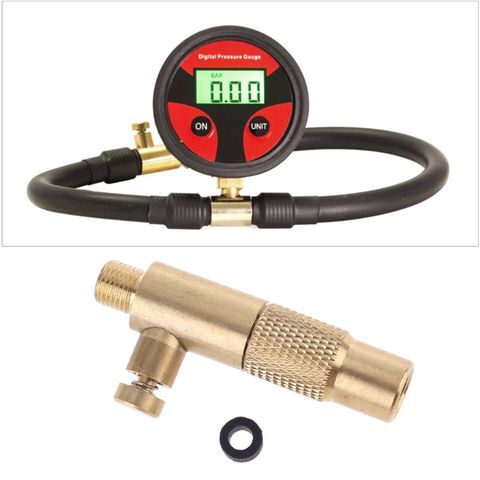 Brass Car Tire Inflator Standard Fine Thread Vehicle Air Compressor Pump Connector with Deflation function ► Photo 1/6