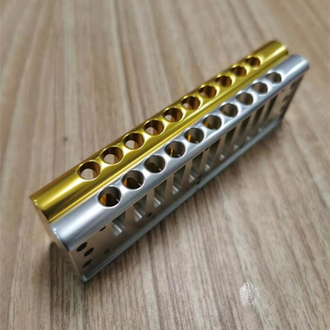 Aluminum Alloy 10 Holes  Harmonica Comb Part for Hohner SP20 professional Metal Harp Comb Muisc Lovers DIY Gift ► Photo 1/5