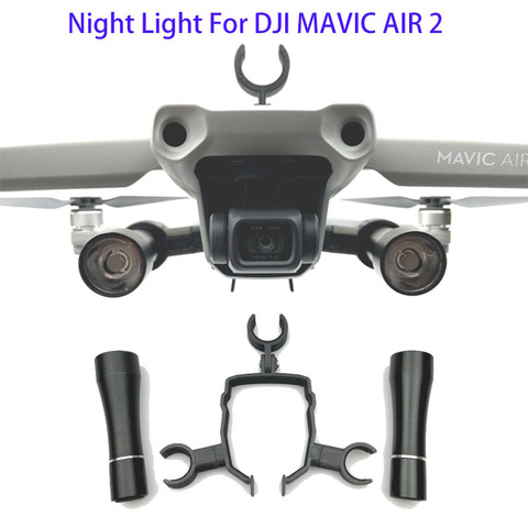 DJI Mavic Air 2 LED Night Navigation Light Bracket Flight Searchlight Flashlights Kit for DJI Mavic Air 2 Drone Accessories ► Photo 1/6