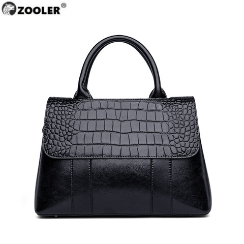 ZOOLER Fashion Genuine Leather Shoulder Bags for Ladies Pattern light Color Female Tote Bag Roomy Commuting Bags Luxury Handbags ► Photo 1/6