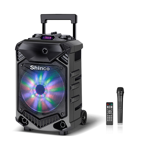 Shinco Bluetooth Speaker System DJ Light Speakers with High Power Column 12-inch Woofer Portable Karaoke Speaker with Microphone ► Photo 1/6