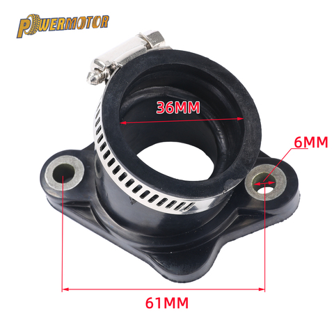 New Motorcycle Dirt Bike Racing Rubber Adapter Inlet Intake Pipe For MIKUNI VM24 OKO KOSO PE28 30 32 34mm carburetor ► Photo 1/6