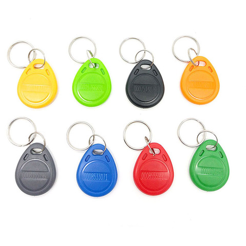 50pcs 125KHz RFID Tags EM ID keyfobs RFID Tag Key Ring Card Proximity Token Badge ► Photo 1/6