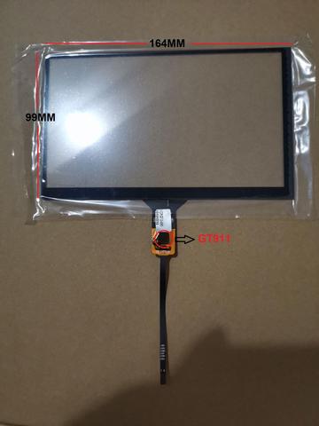 New 7 inch capacitance touch screen 6 pins 164*99 MM IC:GT911 for car dvd GPS touch panel ► Photo 1/1