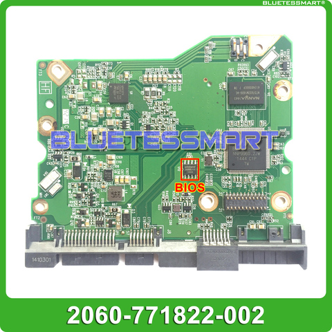 HDD PCB logic board printed circuit board 2060-771822-002 REV A P1 for WD 3.5 SATA hard drive repair data recovery ► Photo 1/3