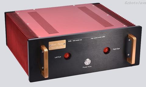 2022 NEW version Cool red with mysterious black all aluminum Swiss Dartzeel NHB108 Power Amplifier DIY chassis ► Photo 1/4