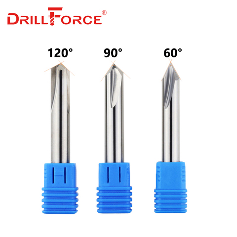 CNC Tungsten Solid Carbide Countersink Drill Bit Chamfer Milling Cutter For Aluminium Copper,60 90 120 Degree Deburring End Mill ► Photo 1/6