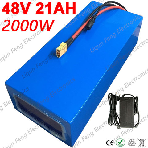 Free Tax High power 1800W 48V 20AH Electric Bike Battery 48V 20AH E-bike Battery 48 Volt Lithium Battery with 50A BMS 2A Charger ► Photo 1/6