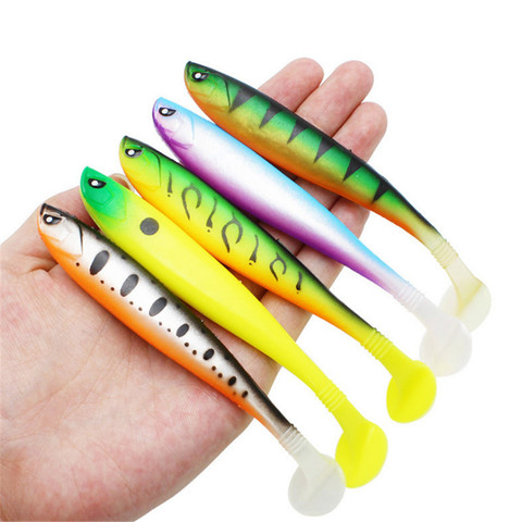 1pcs 10g 13cm Soft Bait Jig Wobbler Fishing Lures Japan Shad Swimbaits Artificial Bait Jig Head Fly Fishing Silicon Rubber Fish ► Photo 1/6