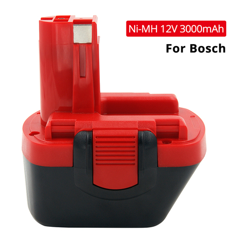 12V Ni-MH 3000mAh 3.0 Ah Rechargeable Battery for Bosch 12V Drills BTA120 22612 23612 3360 3455 PSR 12VE cordless power tools ► Photo 1/6