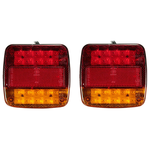 1pc 20LED 12V Waterproof Durable Car Truck LED Rear Tail Light Warning Lights Rear Lamp for Trailer Caravans ► Photo 1/6