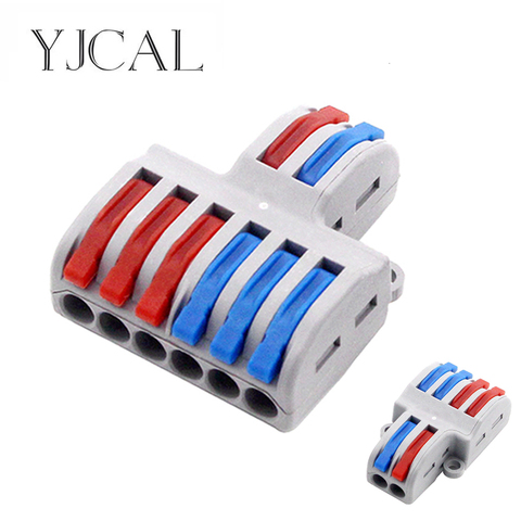 New Type Wire Connector 2 In 4/6 Out Wire Splitter Terminal Electrico Block Compact Wiring Splicing Conector Eletrico ► Photo 1/6