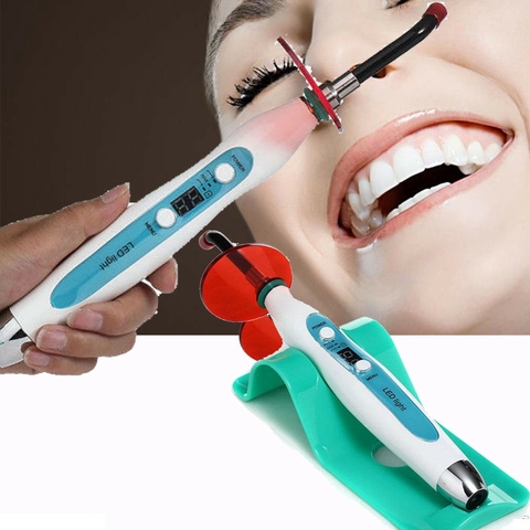 Dental 5W Wired & Wireless Cordless LED Curing Light Lamp 1500mw ► Photo 1/6