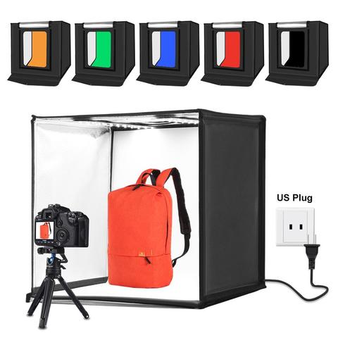 PULUZ 60CM Folding Lightbox Tabletop Shooting Softbox Mini Photo Studio Light Soft Box for Product Photography Background Kit ► Photo 1/6