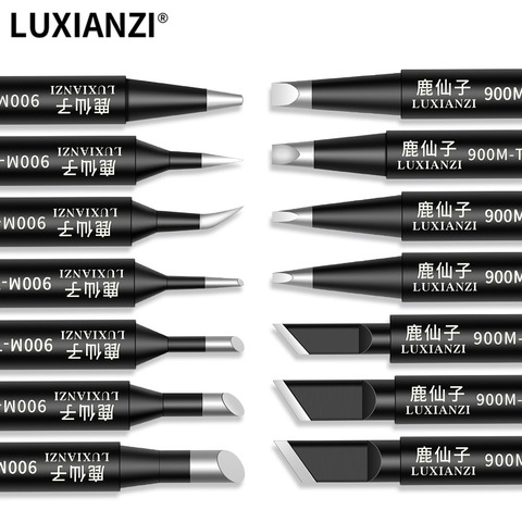 LUXIANZI Soldering Tip 900M Series Universal Lead-free Soldering Iron Tips For 936 Soldering Station Copper Black Welding Tips ► Photo 1/6