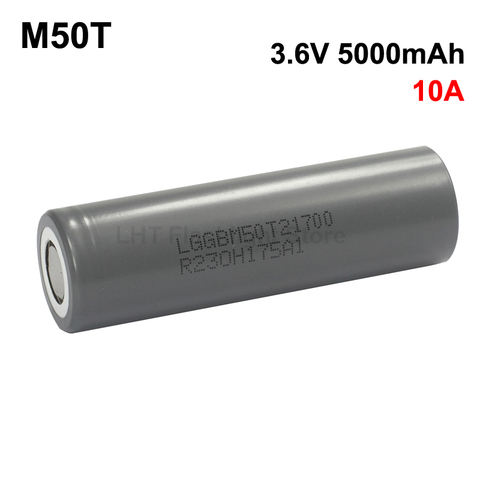 M50T 3.6V 10A 5000mAh Rechargeable Li-ion 21700 Battery without PCB ► Photo 1/1