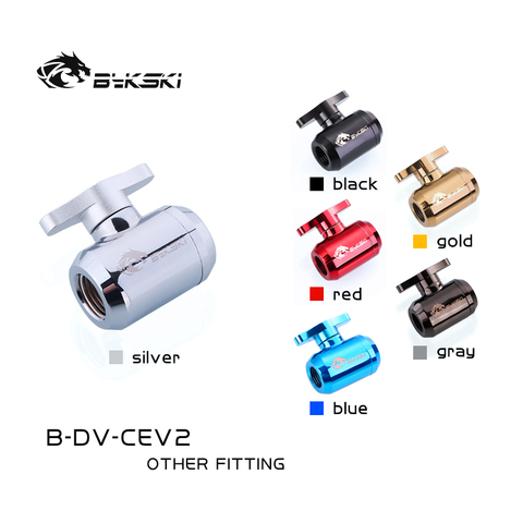 Bykski B-DV-CEV2 Hand Screw Water Valves , Boutique Multiple Colour G1/4'' Water Cooling Valves, For Hard Tube Cooling System ► Photo 1/5