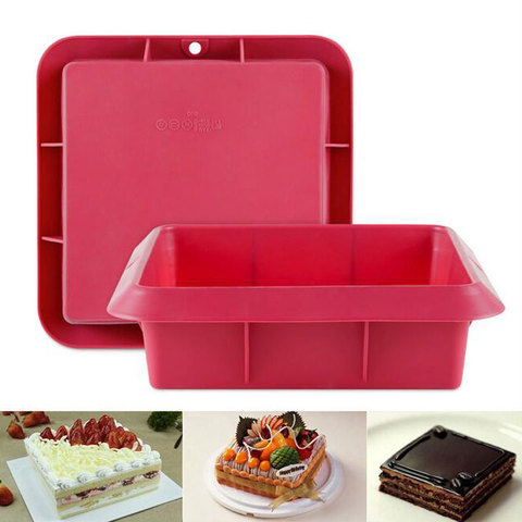 Silicone Square Shape Non Stick Cake Mousse Mould Cookie Baking Molds DIY Decor ► Photo 1/5