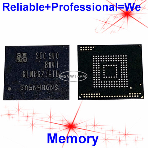 KLMBG2JETD-B041 BGA153Ball EMMC5.1 5.1 32GB Mobilephone Memory New original and Second-hand Soldered Balls Tested OK ► Photo 1/6