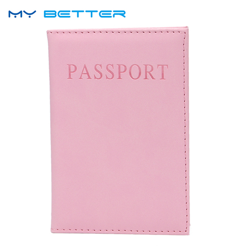 PU Leather Women Passport Holder Couple Models Girls Travel Passport Cover Unisex Card Case Man Card Holder ► Photo 1/6