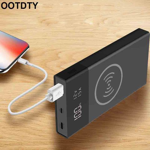 6x 18650 Battery DIY Qi Wireless Charger QC3.0 USB Type C PD Power Bank Box Case Without Battery ► Photo 1/6