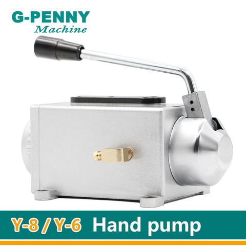 CNC Manual oil pump Hand pressure pump Y-8 (0.5L) Y-6 (0.35L)  hand pump / manual lubrication pump for CNC Engraving machine. ► Photo 1/6