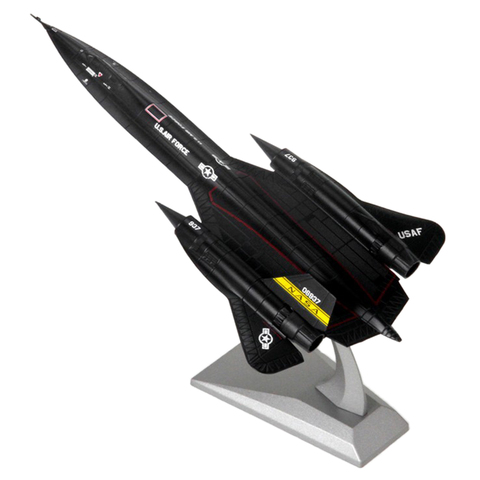 Diecast Jet Toy 1:144 Scale SR-71 Blackbird Aircraft Model Kids Adult Home Office Decor ► Photo 1/6