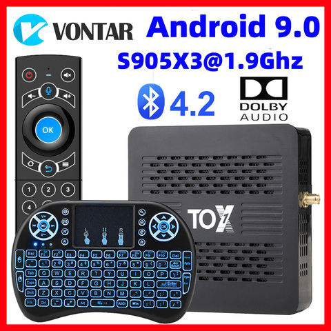 2022 TOX1 TV BOX Android 9.0 Smart TVbox 4GB RAM 32G ROM Amlogic S905X3 Dual Wifi 1000M BT4.2 4K Set Top Box support Dolby Audio ► Photo 1/6