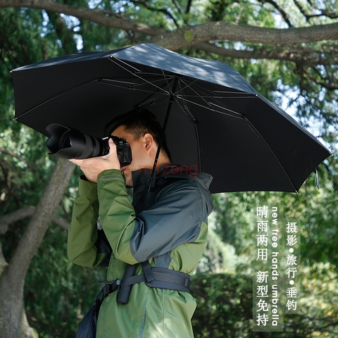 113cm/25'' outdoor free hands Collapsible Umbrella rain cover protector for canon nikon sony pentax fuji dslr camera studio ► Photo 1/5