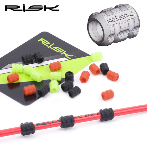 RISK Bicycle Sleeve Rubber Cable Protector for Pipe Line Tube Brake Shift Ultralight MTB Frame Protective Silicone Cable Guide ► Photo 1/5